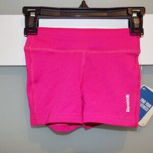 Reebok Hot Pink Compression Shorts Playdry Sz XXS (4/6) GIRL'S NEW